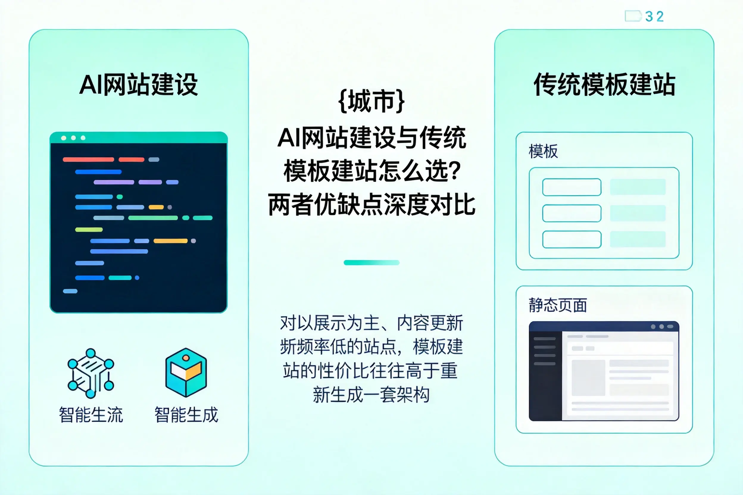 唐山AI网站建设与传统模板建站怎么选?两者优缺点深度对比