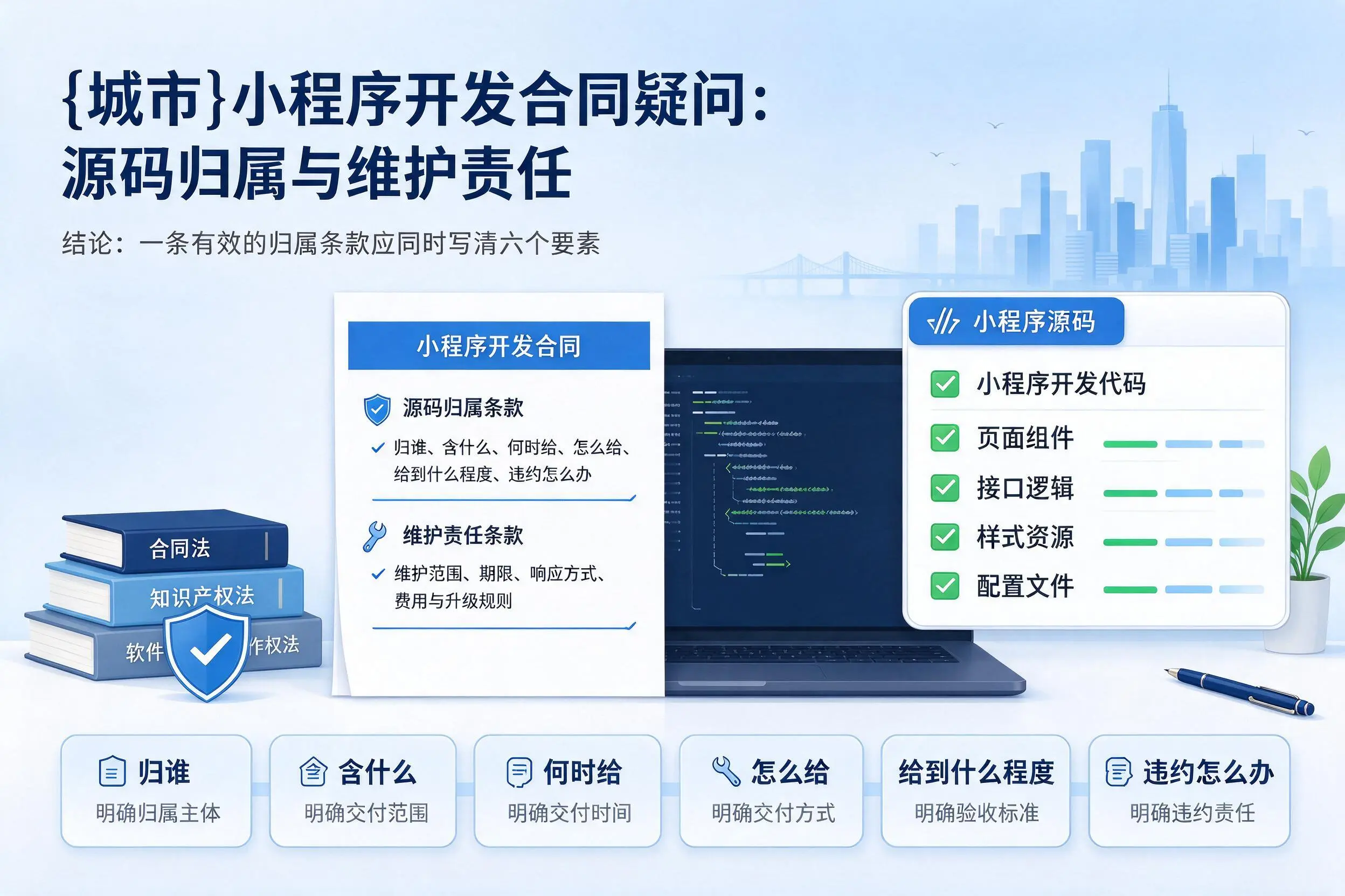 唐山小程序开发合同疑问:源码归属与维护责任