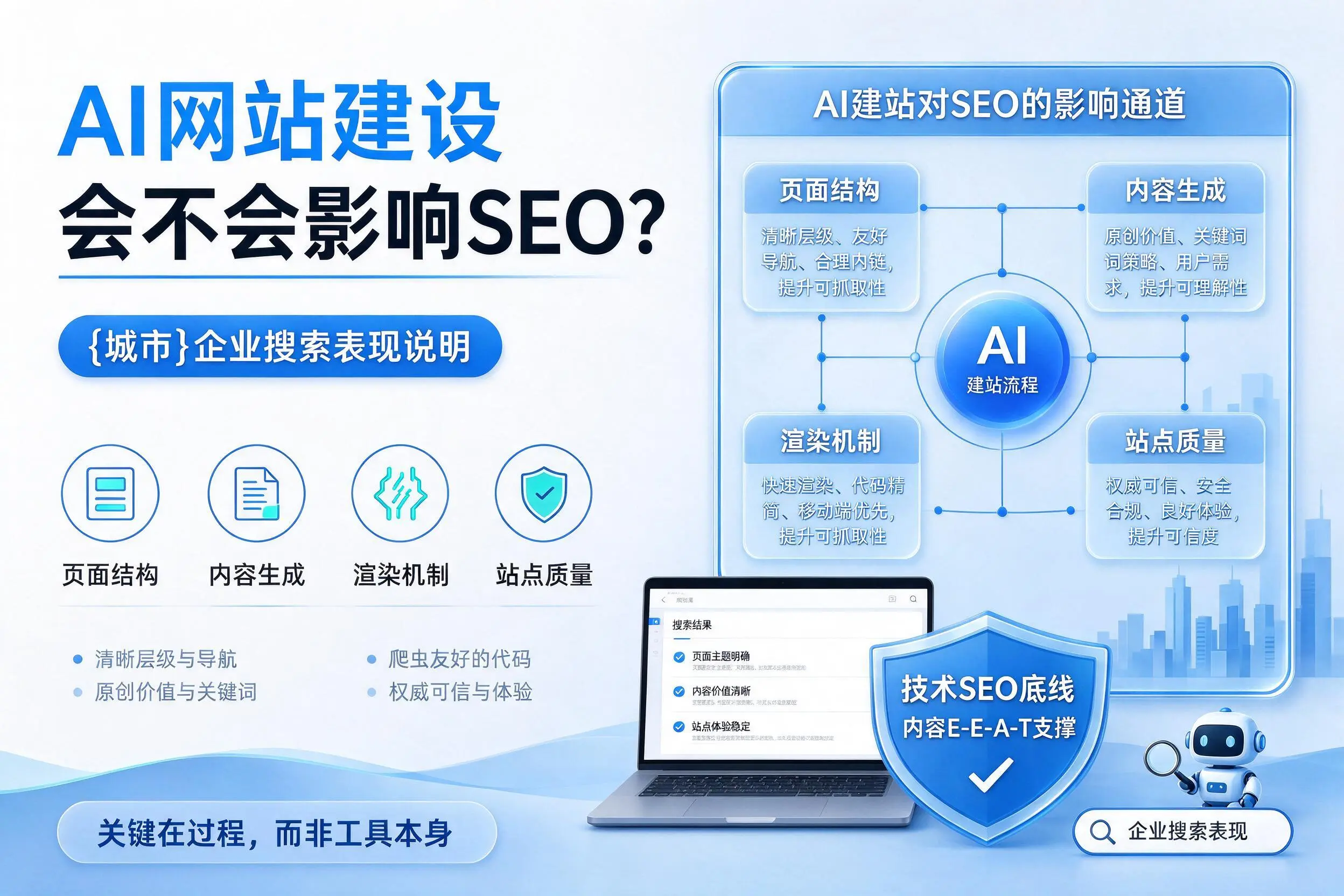 AI网站建设会不会影响SEO？唐山企业搜索表现说明