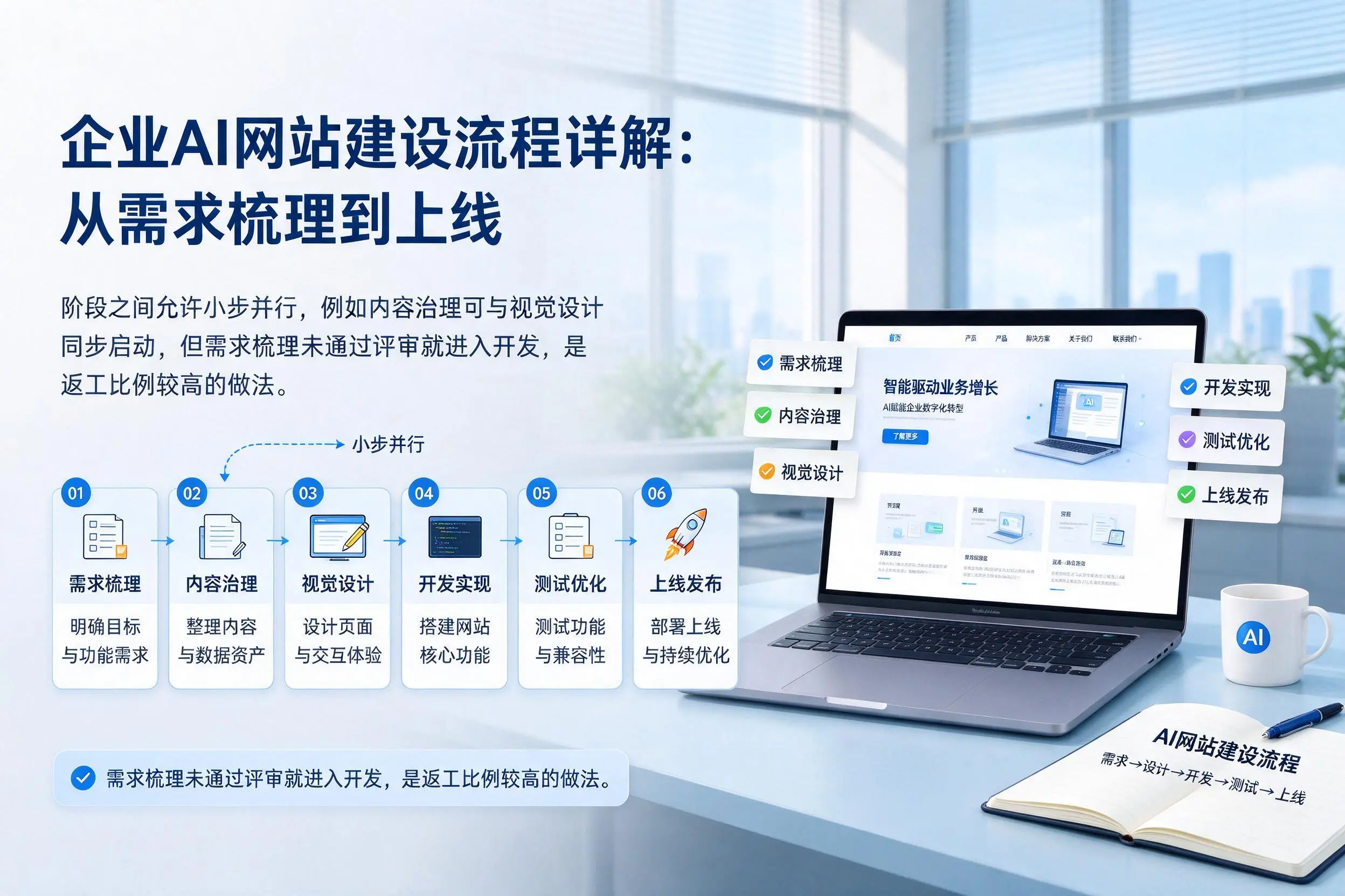唐山企业AI网站建设流程详解：从需求梳理到上线