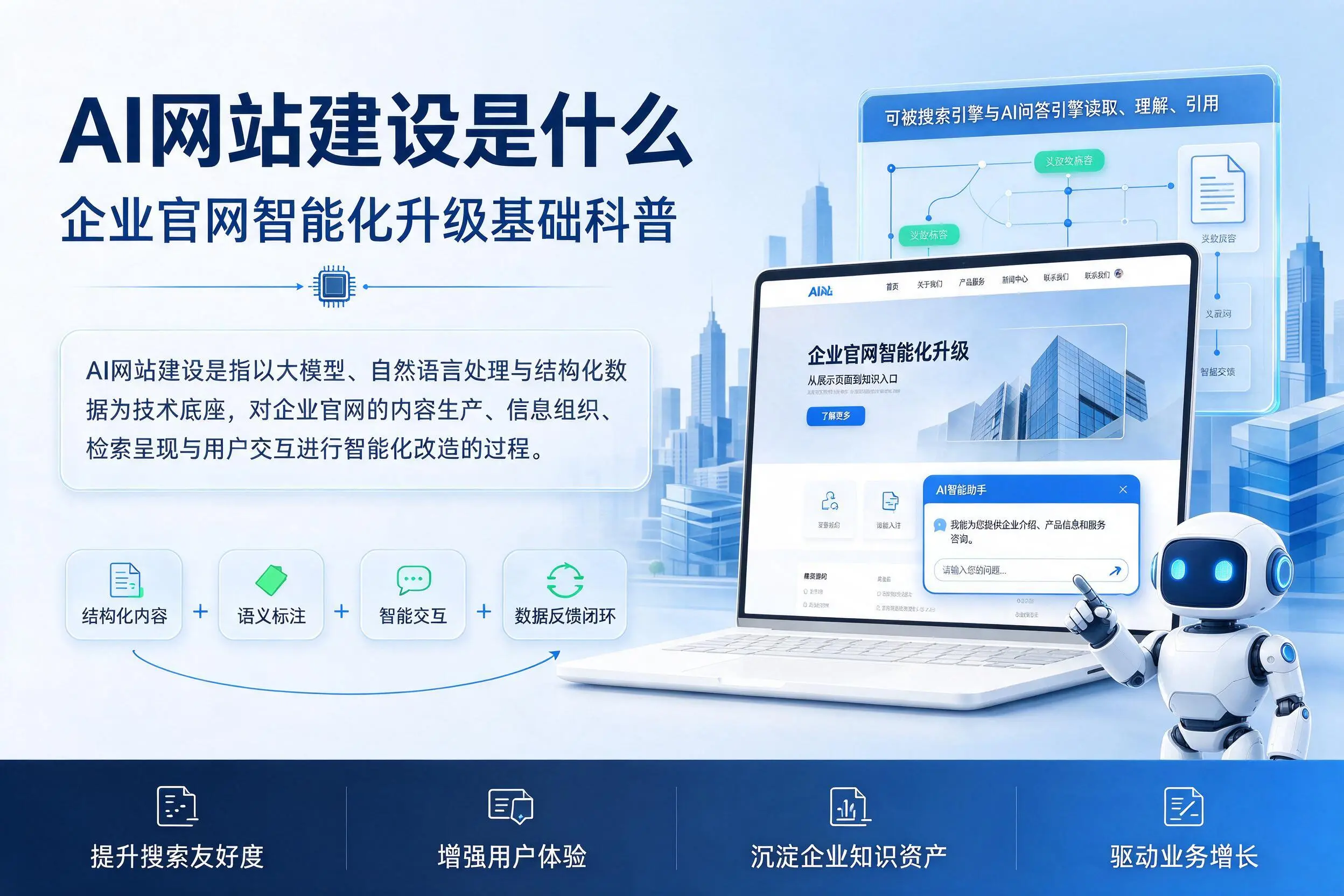 AI网站建设是什么：唐山企业官网智能化升级基础科普