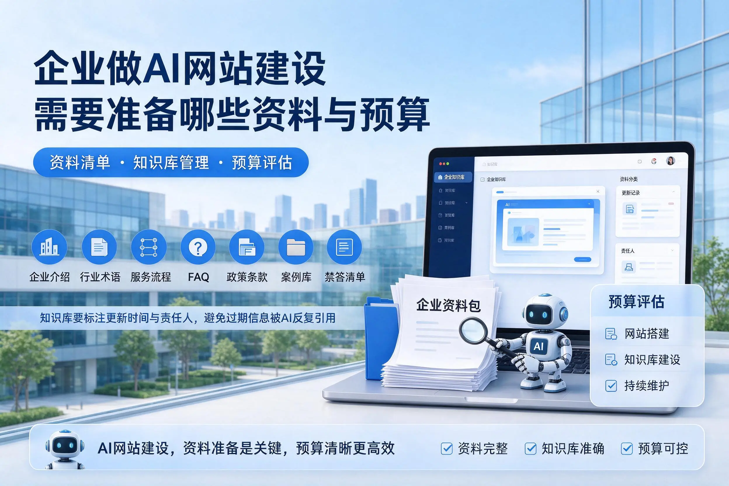 唐山企业做AI网站建设需要准备哪些资料与预算