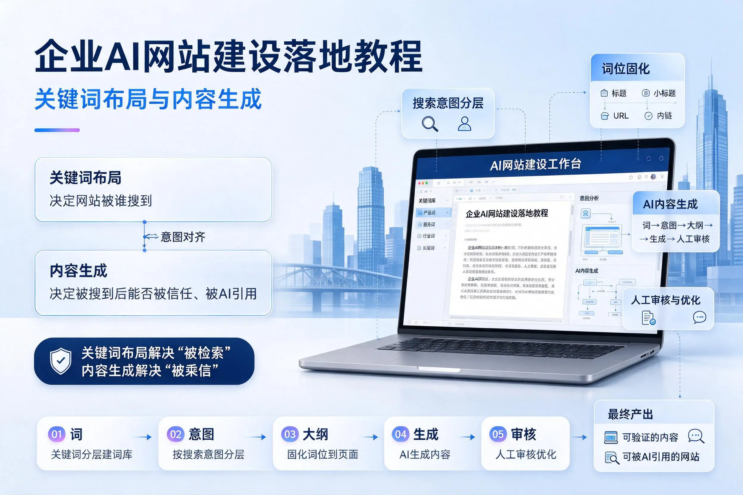 唐山企业AI网站建设落地教程:关键词布局与内容生成
