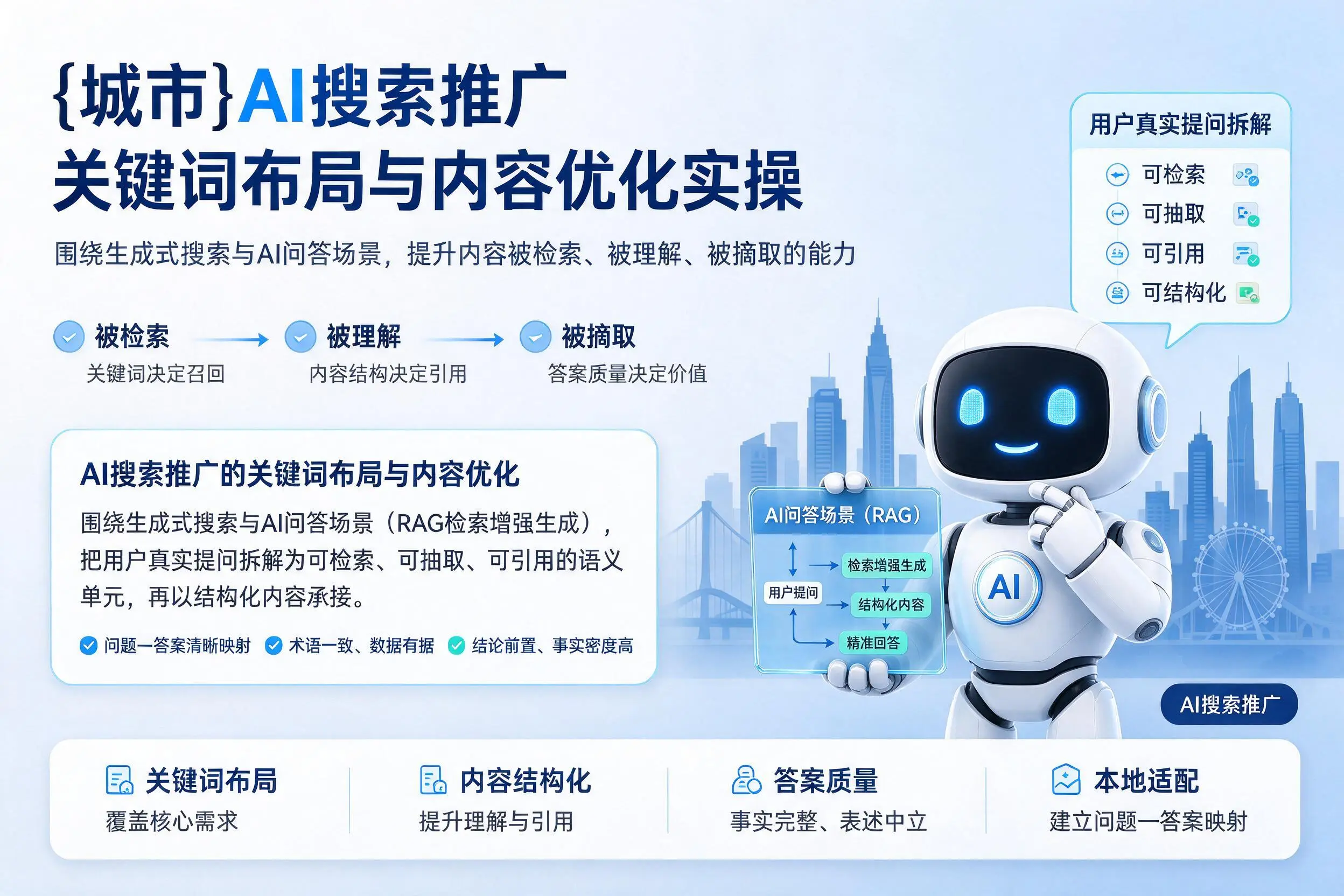唐山AI搜索推广关键词布局与内容优化实操